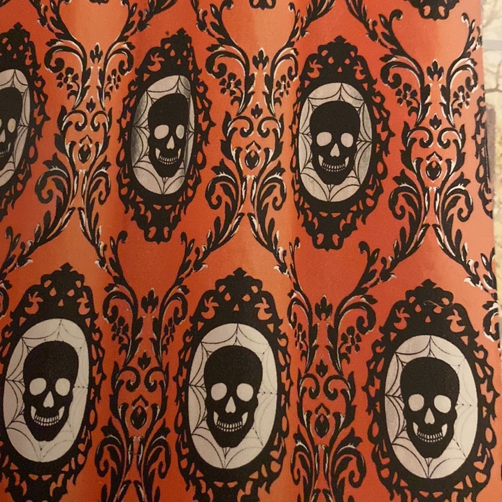 🧡💀 Skull Shower Curtin 💀🧡 - Picture 1 of 6